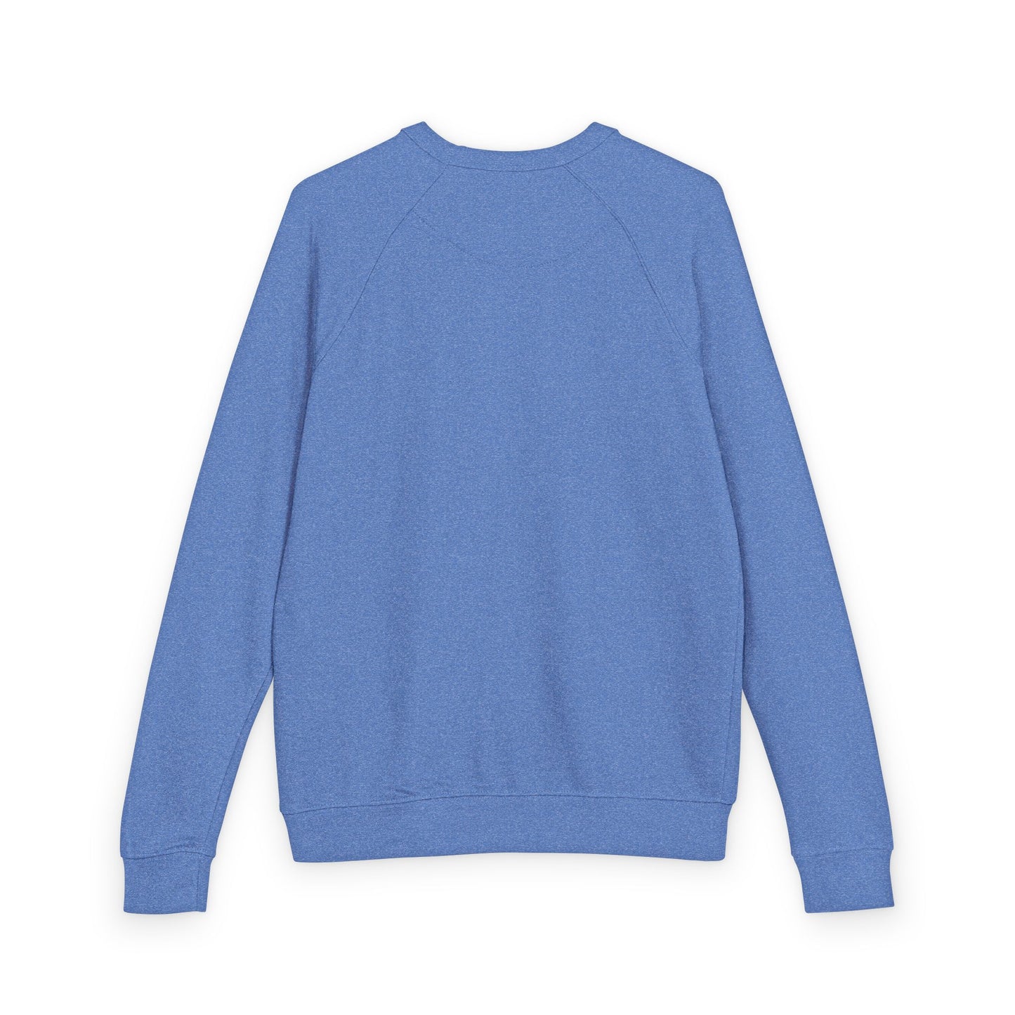 French Terry Raglan Crewneck Sweatshirt - Pink Leopard Heart Tattoo Flash Design
