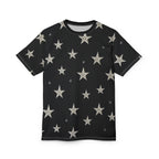 Silver Stars Unisex Tee, Cosmic Graphic Shirt, Starry Night Apparel, Fashionable T-Shirt, Unique Gift for Stargazers