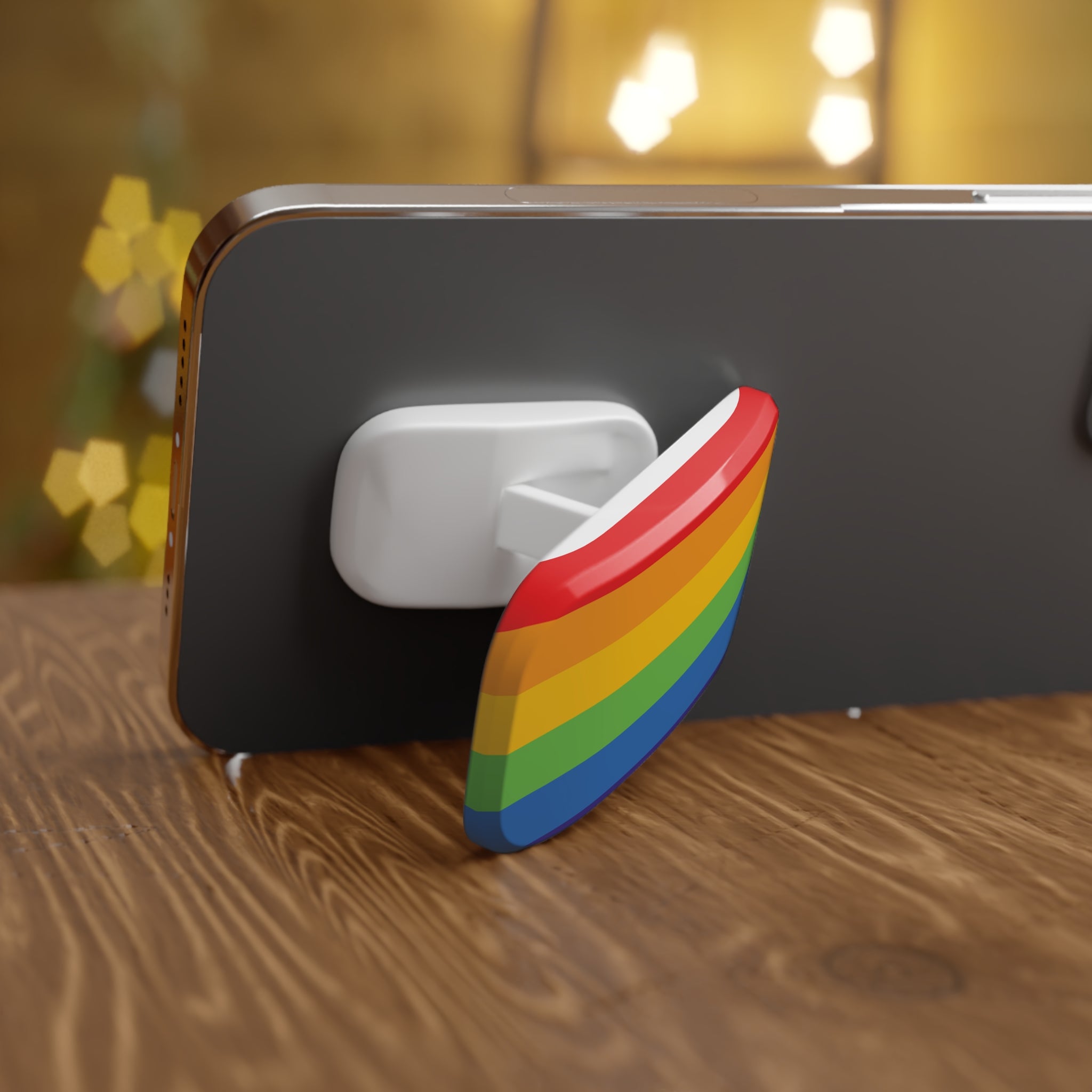 Phone Grip Stand, Rainbow Pride LGBTQIA