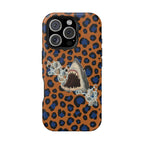 Shark Bite Leopard Print Phone Case — Magnetic Impact-Resistant