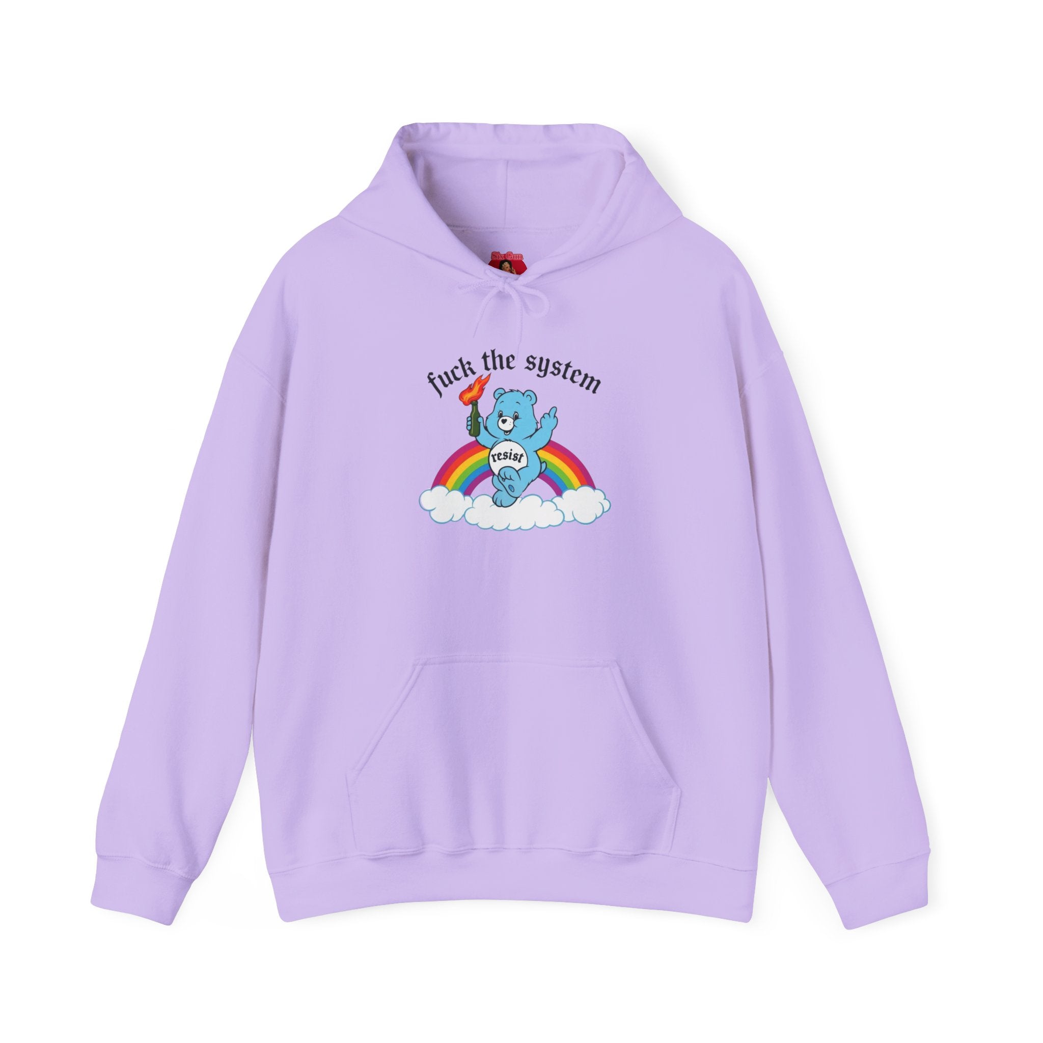 Hoodie Sweatshirt Anti-Fascist Rainbow Bear Protest Unisex