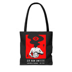Tote Bag - Six Gun Sweetie Reusable Shopping Bag in Black and Red