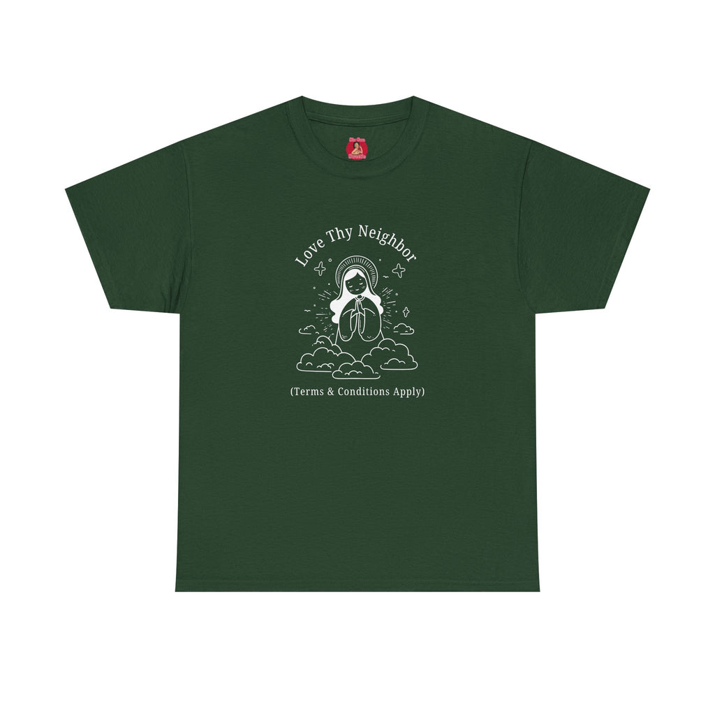 Funny Pro-Immigration Unisex Tee with 'Love Thy Neighbor' Design