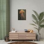 Floral Jellyfish Poster