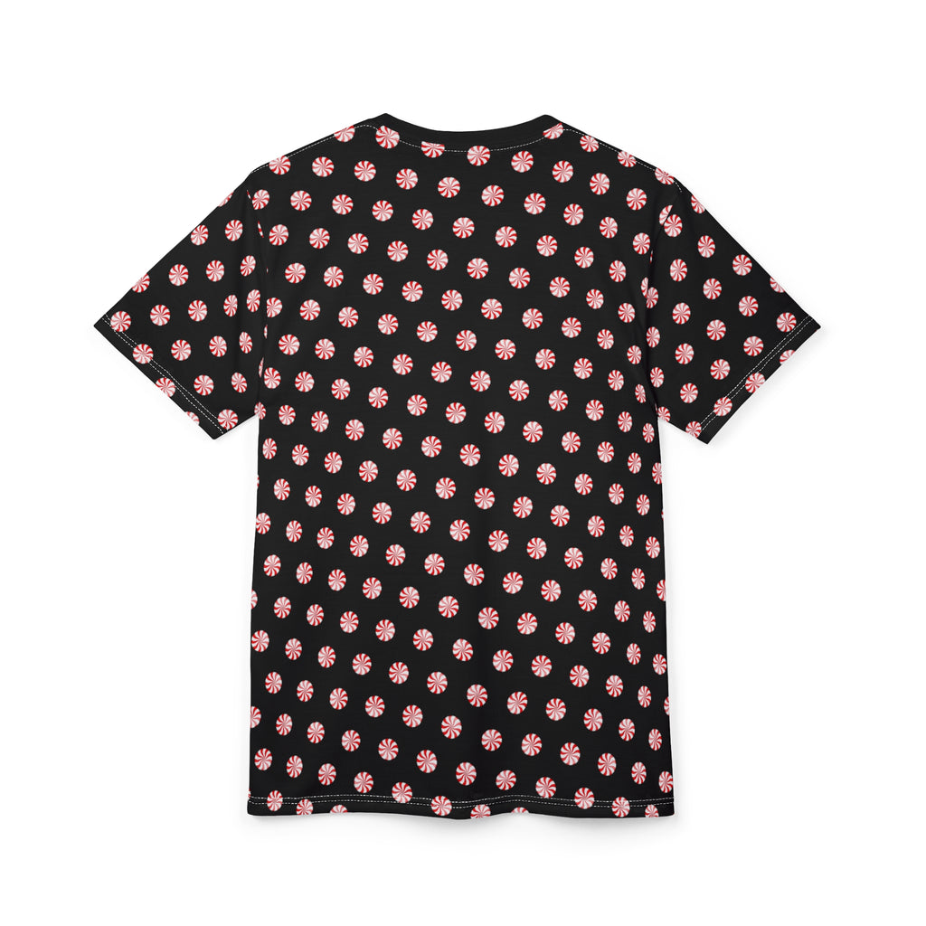 Polka Dot Unisex Tee - Peppermint Candy Design