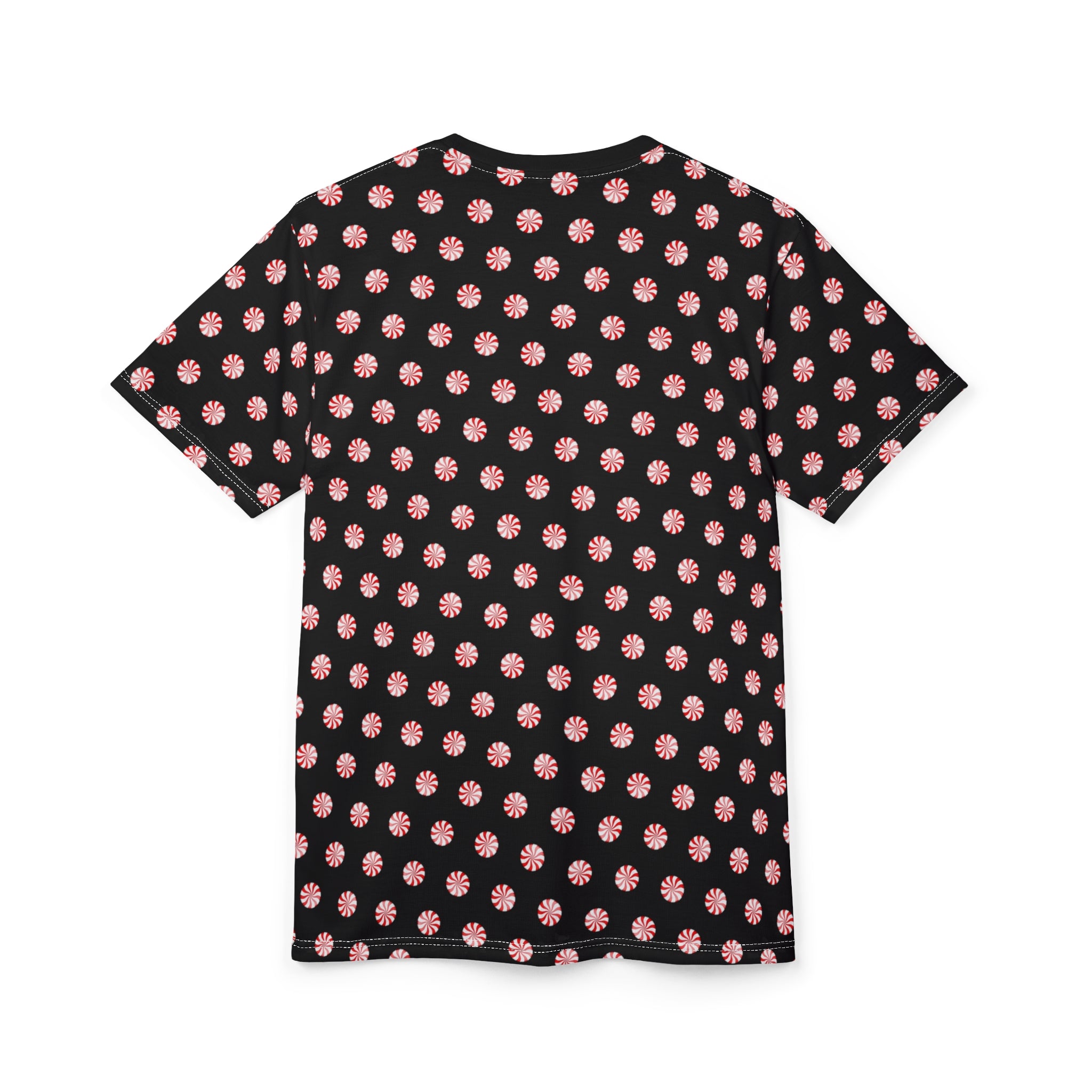 Polka Dot Unisex Tee - Peppermint Candy Design