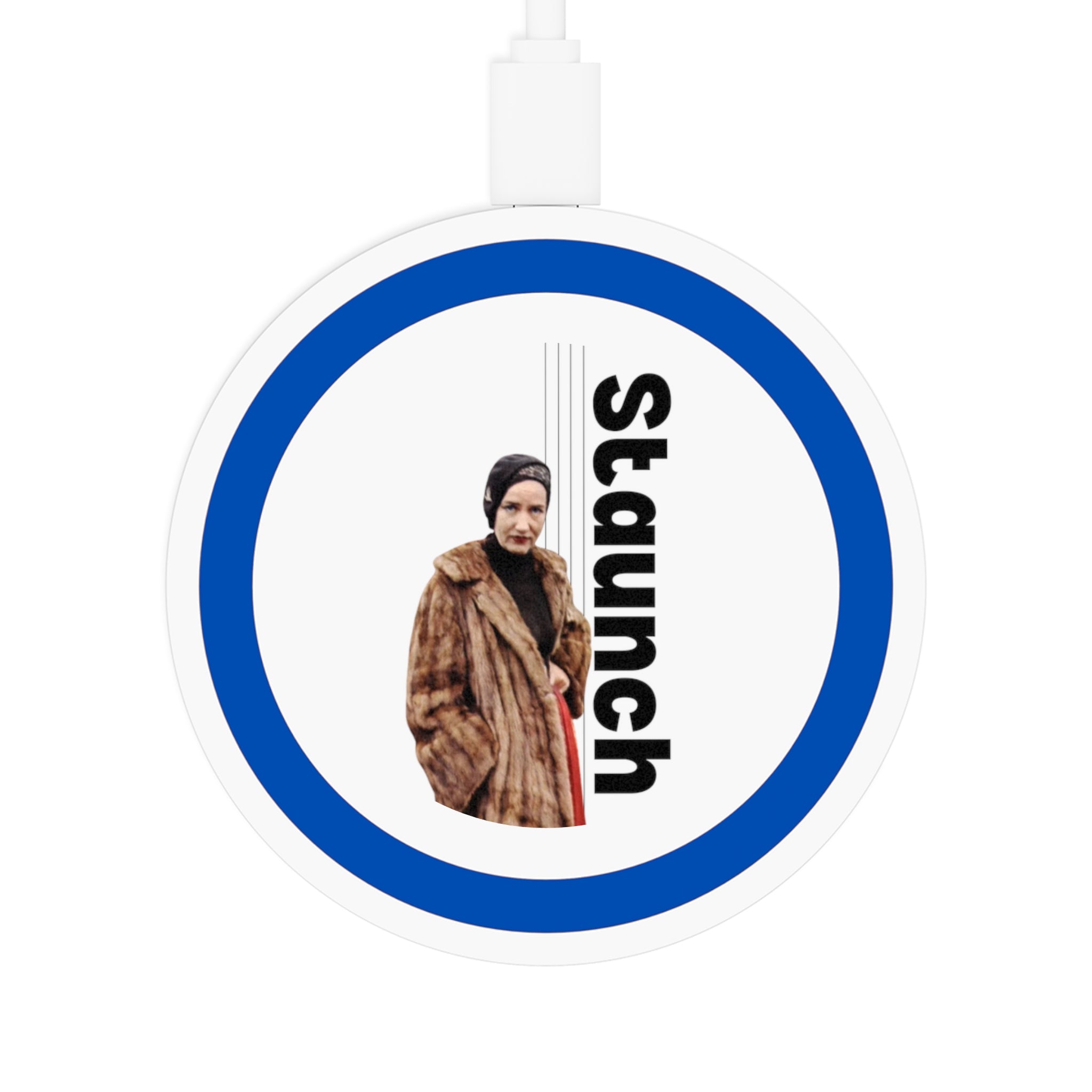 Wireless Charging Pad - Lil Edie Staunch Character, Grey Gardens