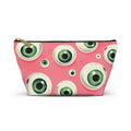 Pouch, Eyeball Design, Whimsical Punk, Cosmetic Bag, Toiletry Pouch, Makeup Case, Zipper Bag, Travel Organizer