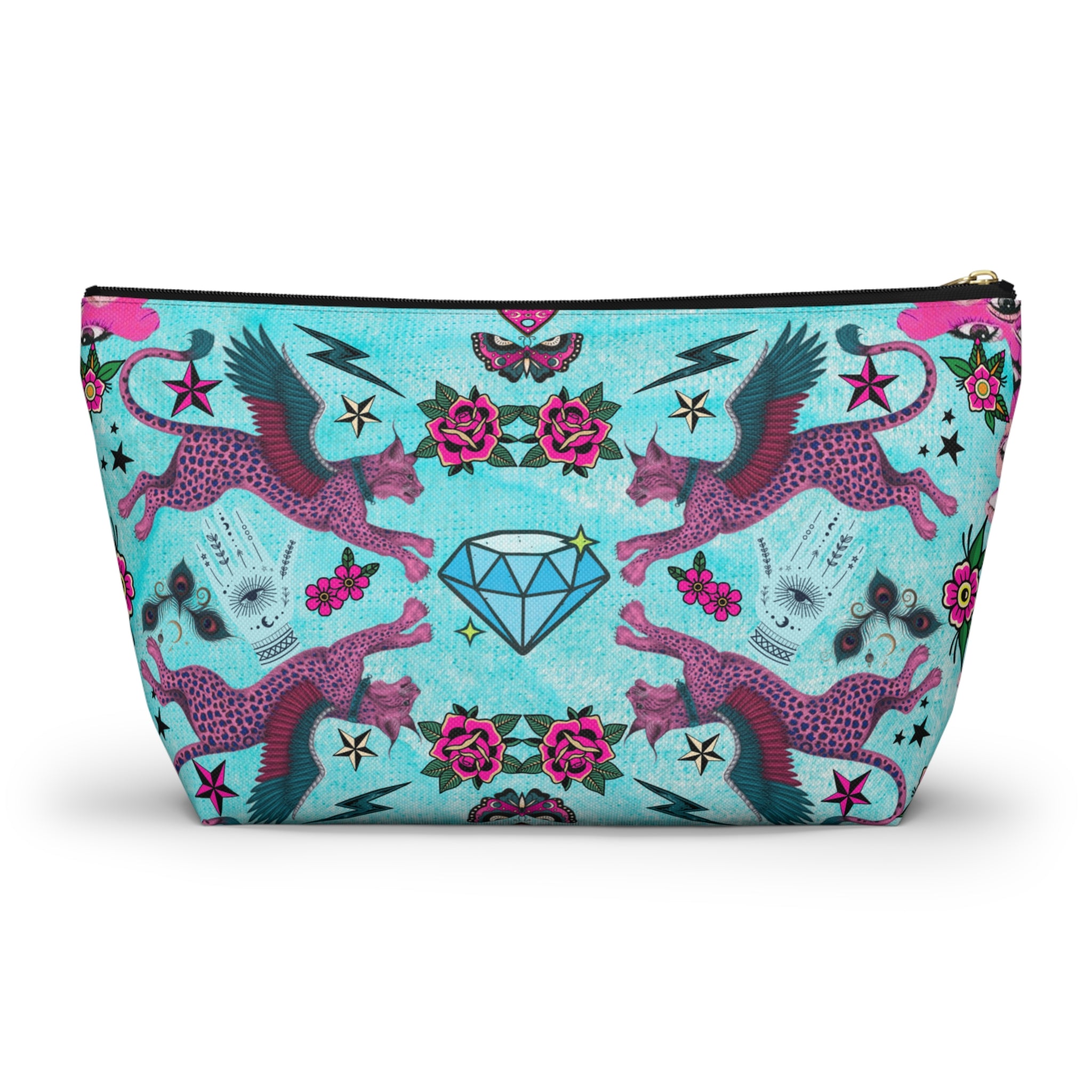 Mystic Retro Whimsy Maximalist Accessory Pouch