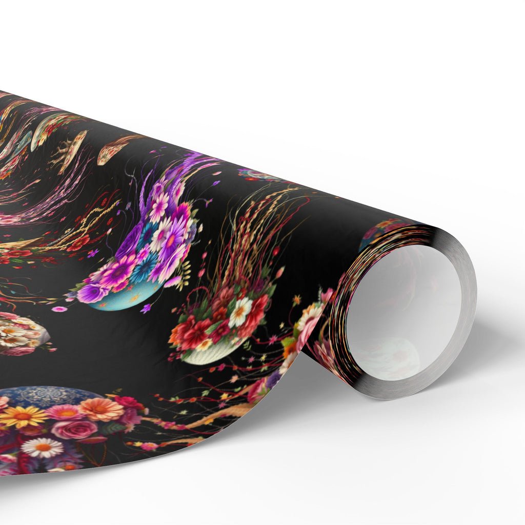 Wrapping Papers - Surreal Floral Jellyfish Design
