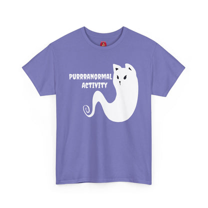 Cat Ghost Unisex Tee, Halloween Shirt, Cute Paranormal Activity Top, Ghostly Kitty T-shirt, Spooky Tee for Cat Lovers