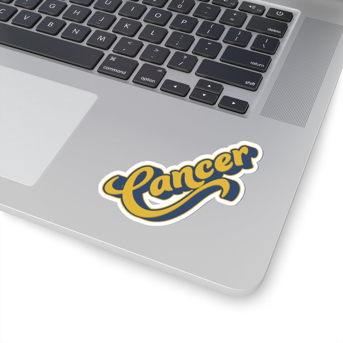 Cancer 70s Groovy Zodiac Sticker — Retro Star Sign Kiss-Cut