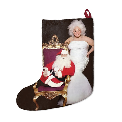Sweatshirt - Drag Icon Divine and Santa Claus Christmas Stockings Design