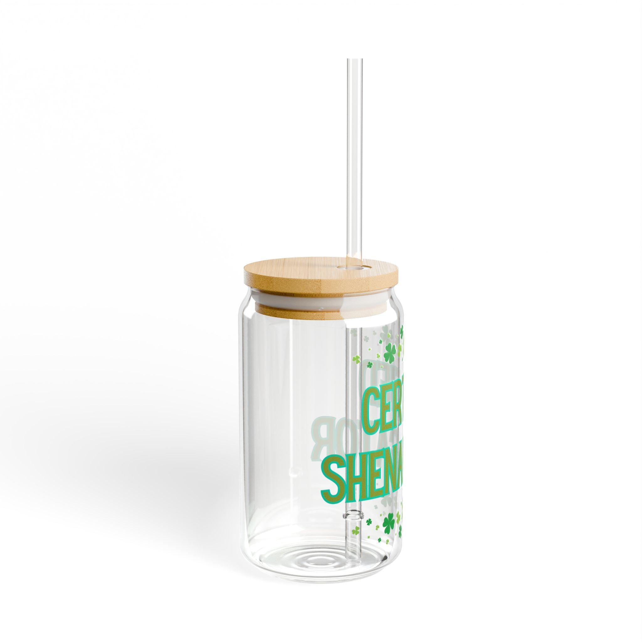 Certified Shenanigator 16oz Sipper Glass – St. Patrick’s Day Shamrock Drink Tumbler