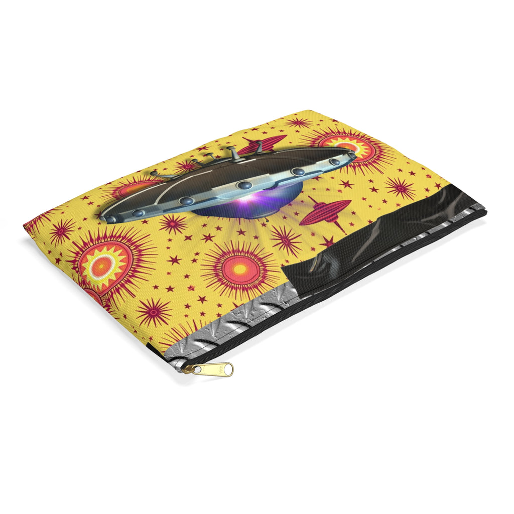 Accessory Pouch - Cute UFO Duct Tape, Six Gun Sweetie Collage Design