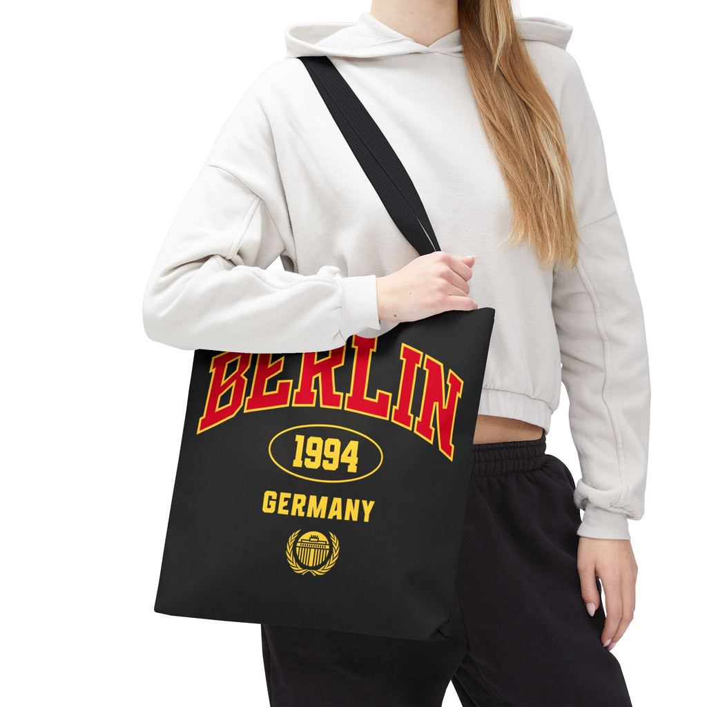 Berlin Germany 1994 Athletic Font Tote Bag | Vintage Sport Logo