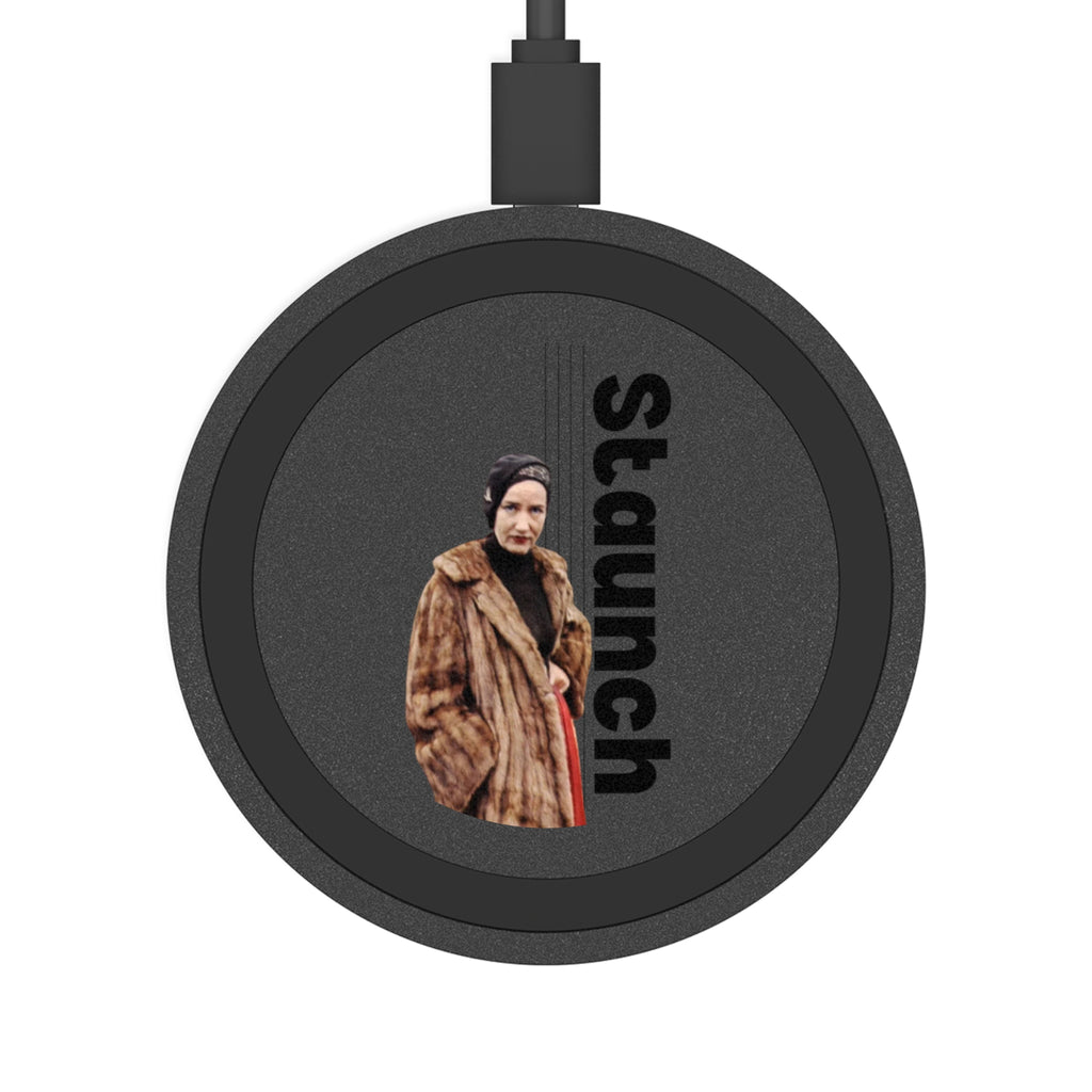 Wireless Charging Pad - Lil Edie Staunch Character, Grey Gardens