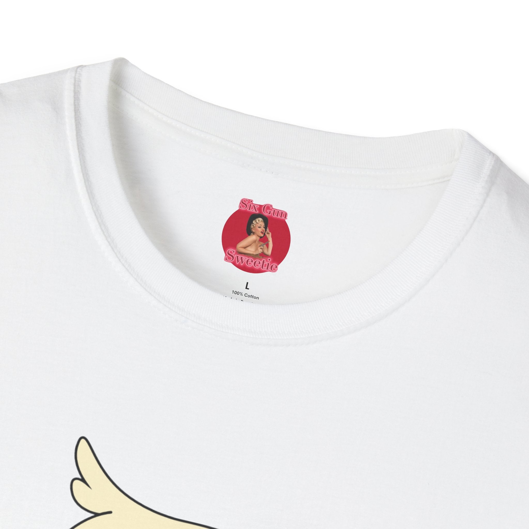 British Cool Fit Bird T-Shirt — Playful Bird with Union Jack Sunglasses