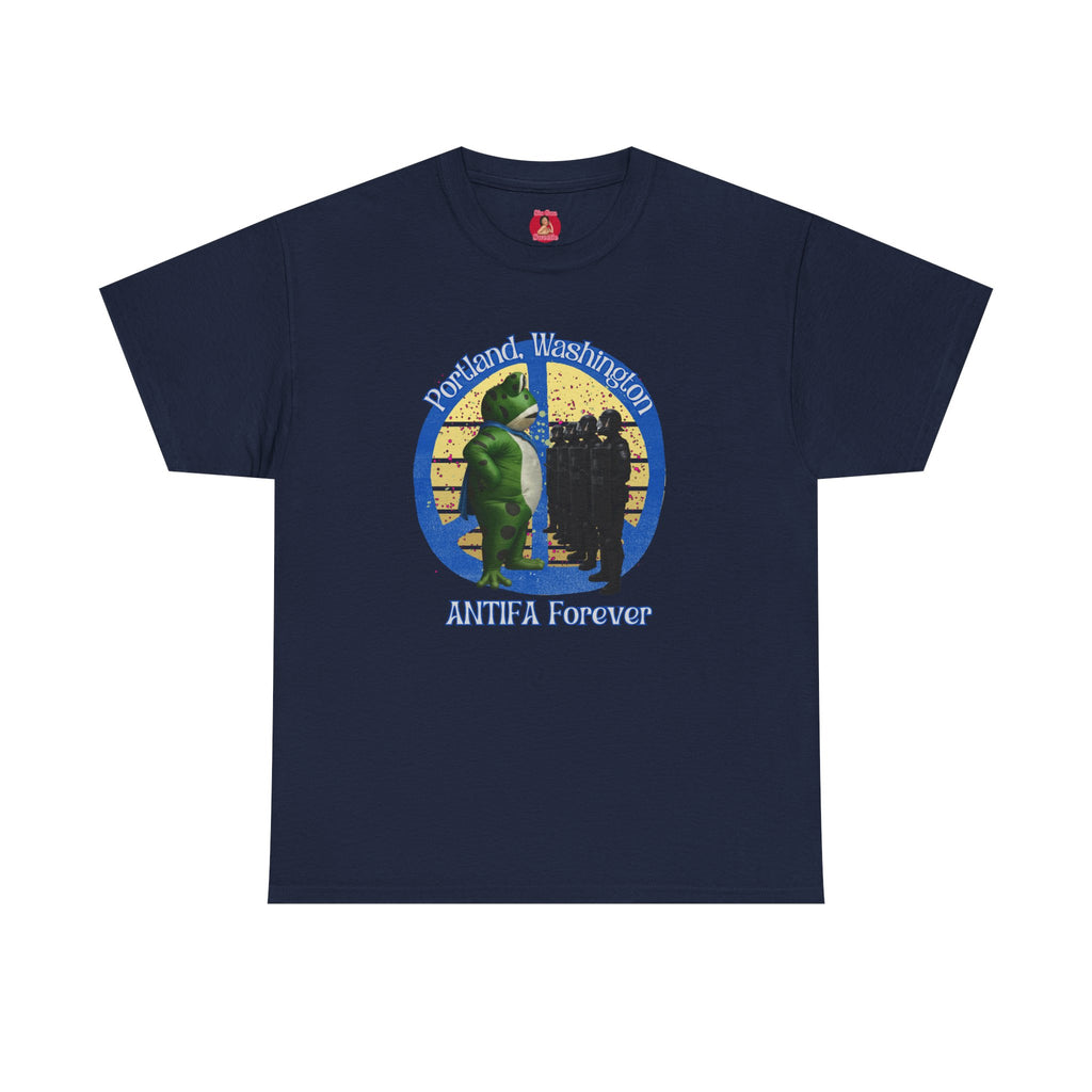 T-Shirt Portland Peace Frog vs Ice FDT Revolution Protest
