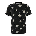 Silver Stars Unisex Tee, Cosmic Graphic Shirt, Starry Night Apparel, Fashionable T-Shirt, Unique Gift for Stargazers