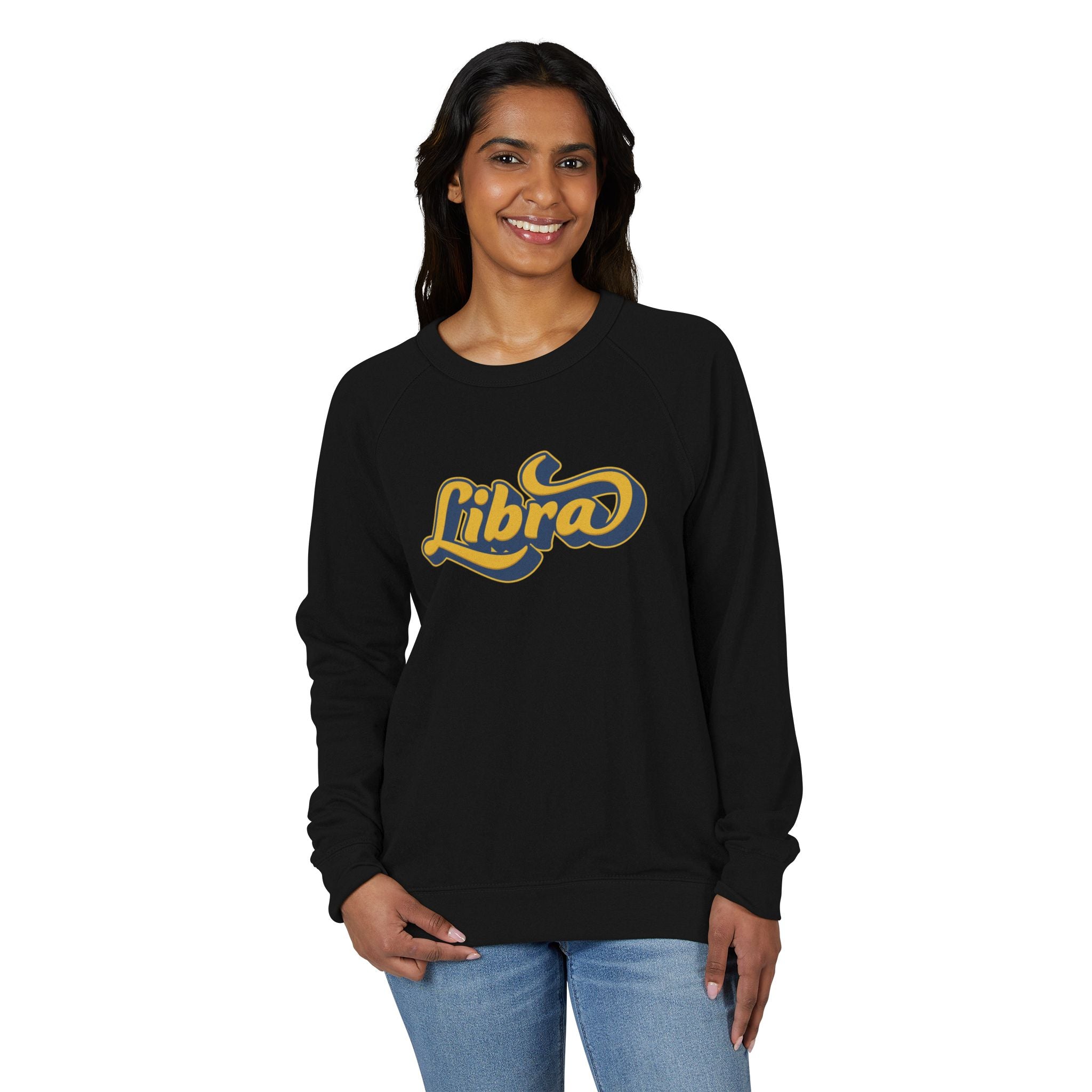 Libra zodiac Unisex French Terry Crewneck Sweatshirt, Halloween Apparel, Casual Wear, Gifts for Friends, Cozy Graphics