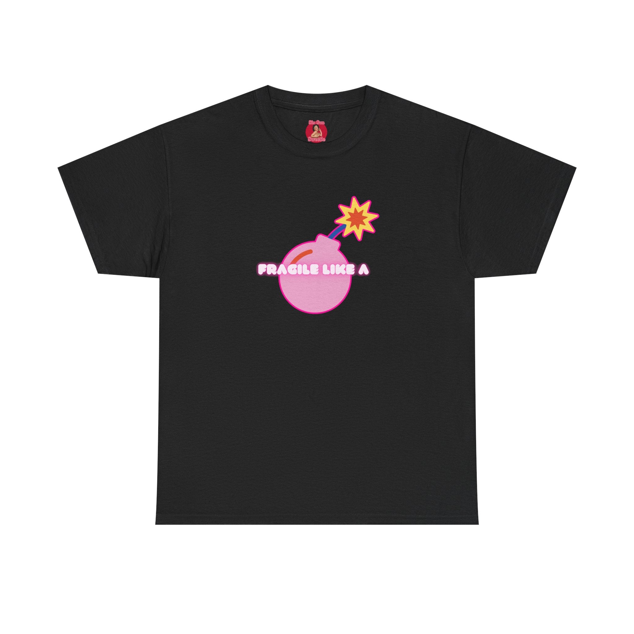 Pink Bomb Unisex Tee - Fragile Like a Bomb, Girl Power Design