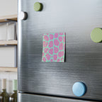 Glitter Giraffe Print Post-it Note Pads — Pink & Teal Sticky Notes