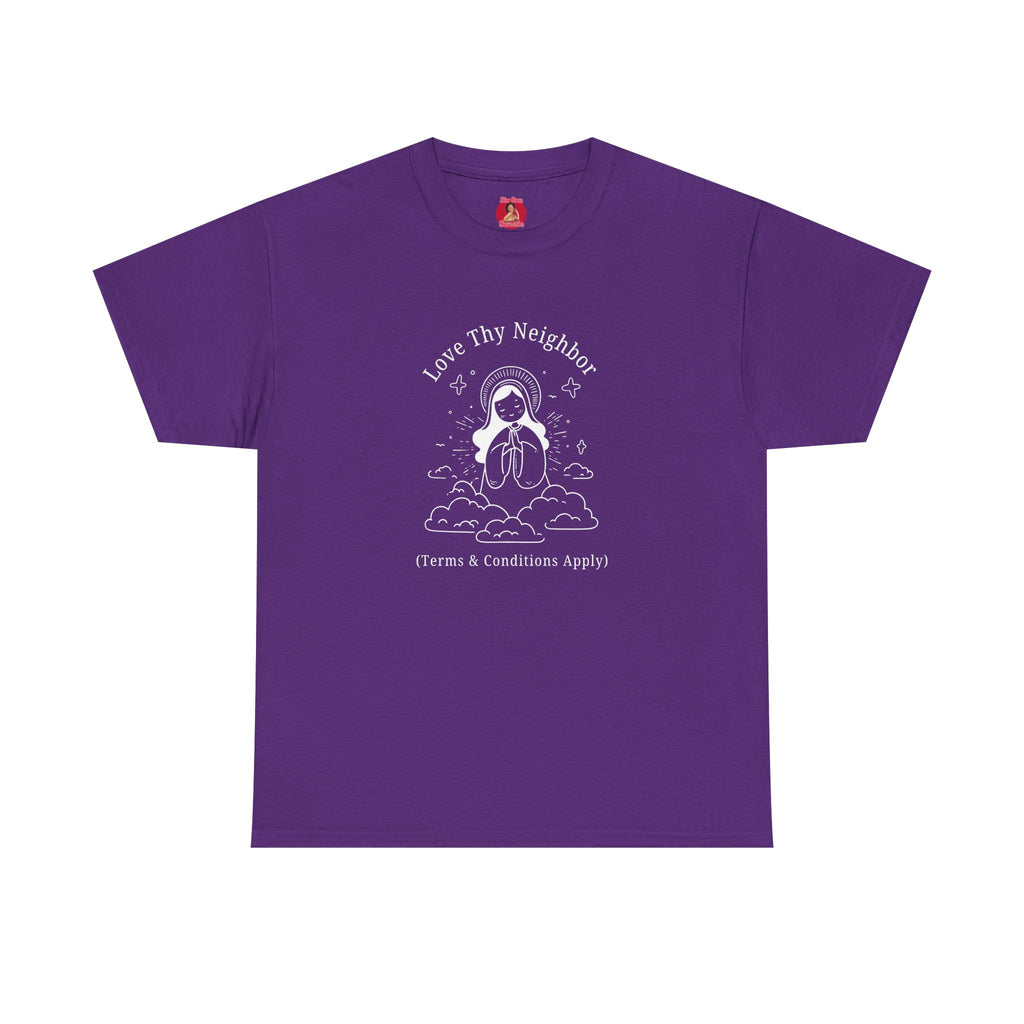 Funny Pro-Immigration Unisex Tee with 'Love Thy Neighbor' Design