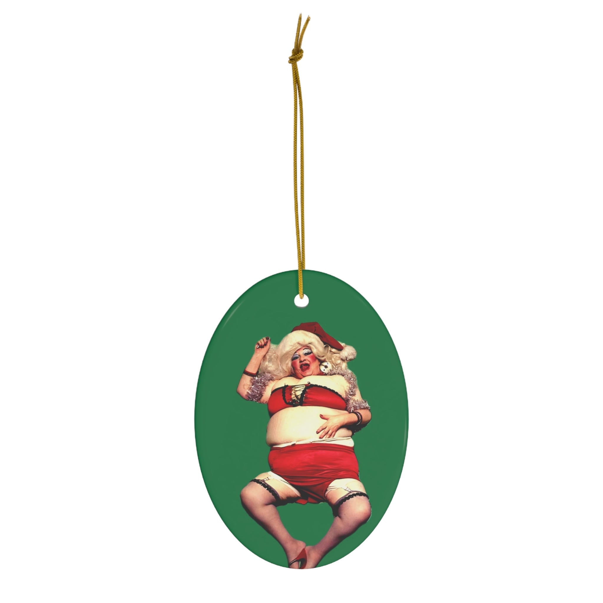 Edith Massey 'Sexy Santa' Ceramic Ornament — John Waters Holiday Keepsake