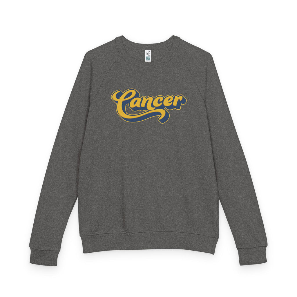 Cancer zodiac Unisex French Terry Crewneck Sweatshirt, Halloween Apparel, Casual Wear, Gifts for Friends, Cozy Graphics