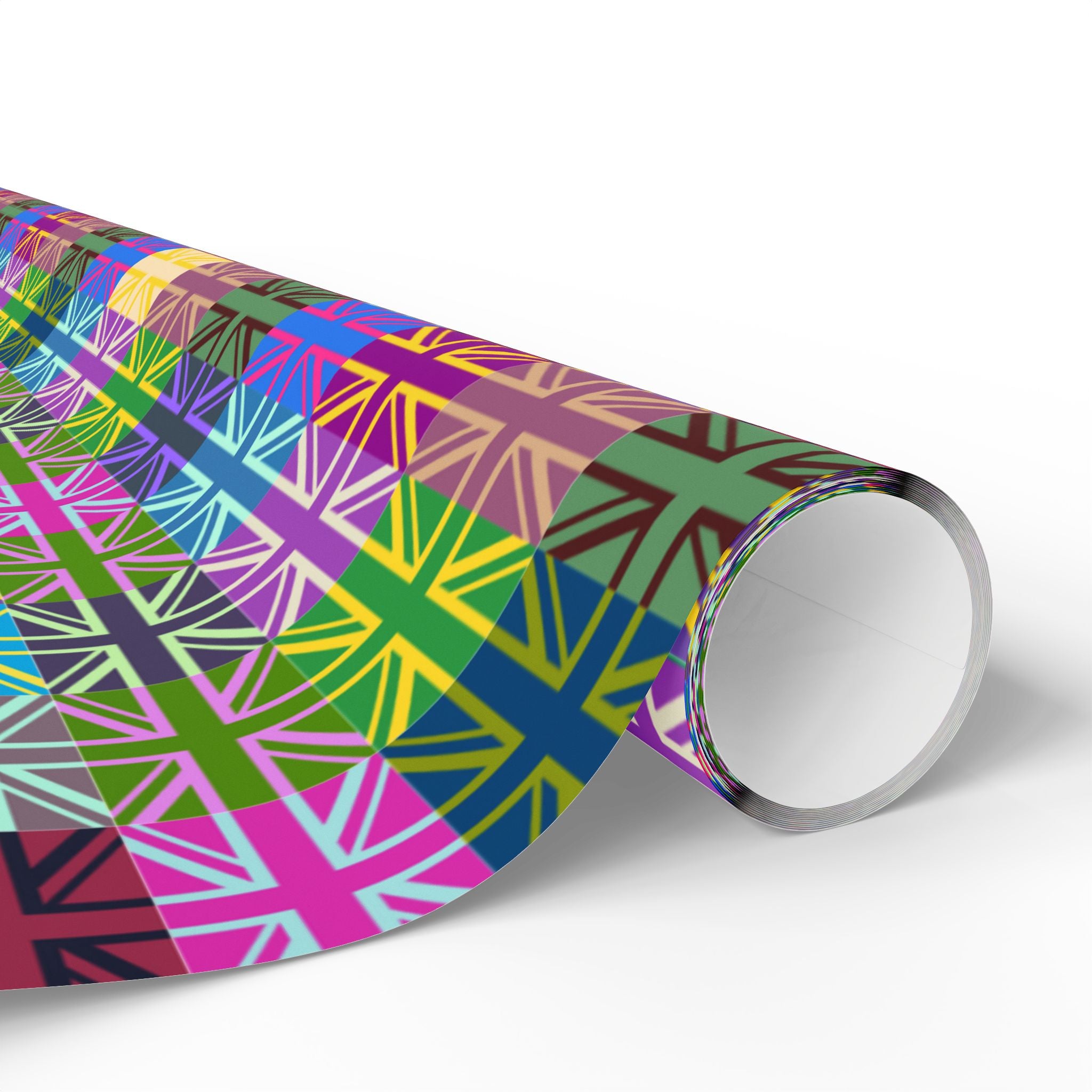 British Flags Pop Art Design Wrapping Paper