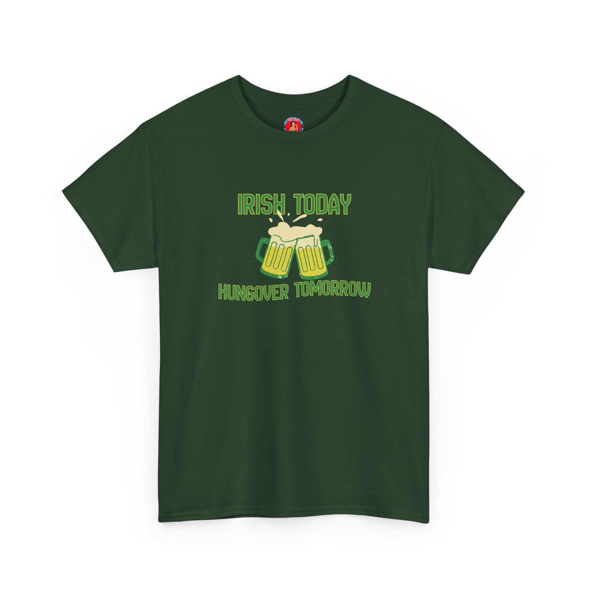Irish Today, Hungover Tomorrow, St. Patrick's Day Shamrock Tee