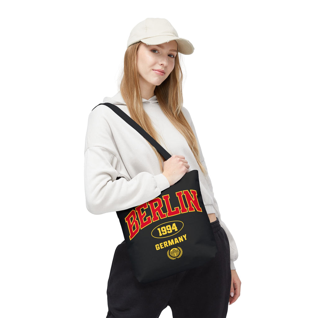 Berlin Germany 1994 Athletic Font Tote Bag | Vintage Sport Logo