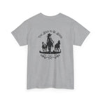 Cowgirl Riding Silhouette Unisex Tee -Too Wild- Wild West Feminist Logo