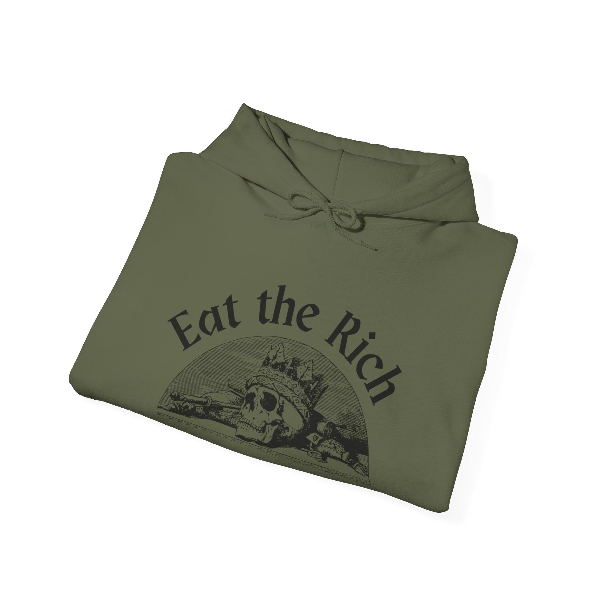 Cozy Eat the Rich Unisex Heavy Blend™ Hooded Sweatshirt blank - Perfect for Every Occasion