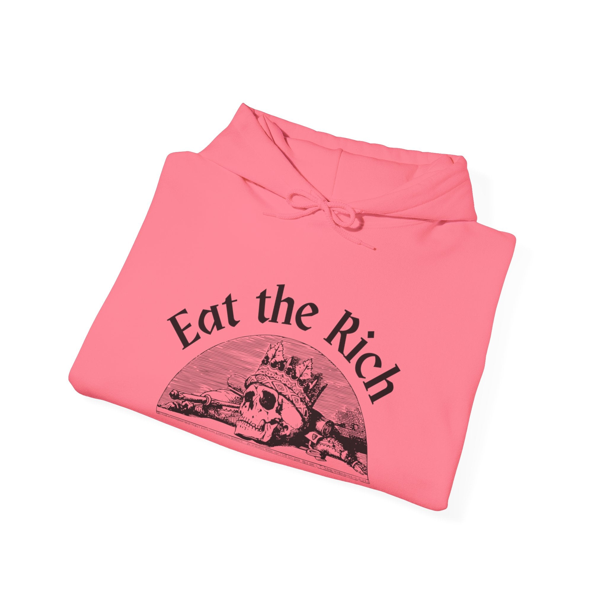 Cozy Eat the Rich Unisex Heavy Blend™ Hooded Sweatshirt blank - Perfect for Every Occasion