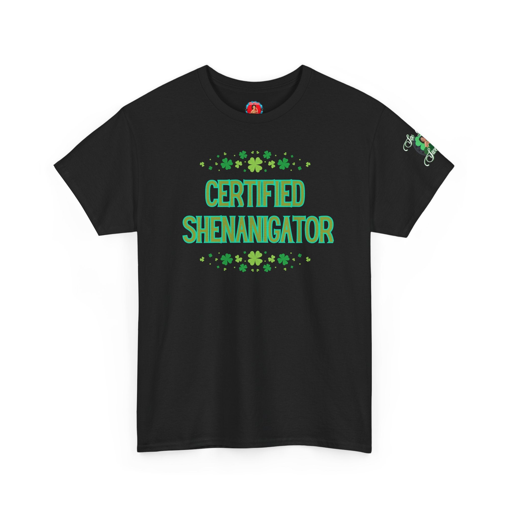 Shenanagator Shamrock Design T-Shirt | Saint Patrick's Day Tee