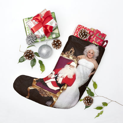 Sweatshirt - Drag Icon Divine and Santa Claus Christmas Stockings Design