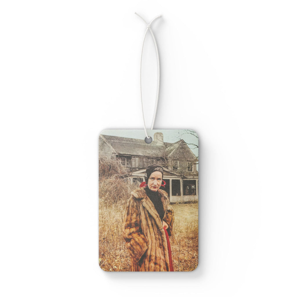 Lil Edie Beale Grey Gardens wearing her fur coat Unique Scented Car Accessory, Vintage Style Auto Freshener