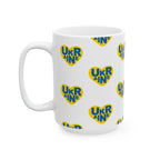 Mug Yellow Heart Ukraine Support Ceramic