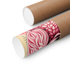 Whimsical Dog Art Print, Pink Poodle Poster, Cute Decor, Pet Lover Gift, Wall Art, Home Decoration