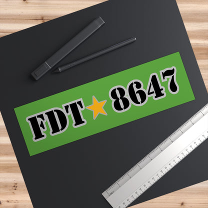 Political Bumper Stickers - FDT 8649 Anti Trump Anti Fascist Rebellion Revolution