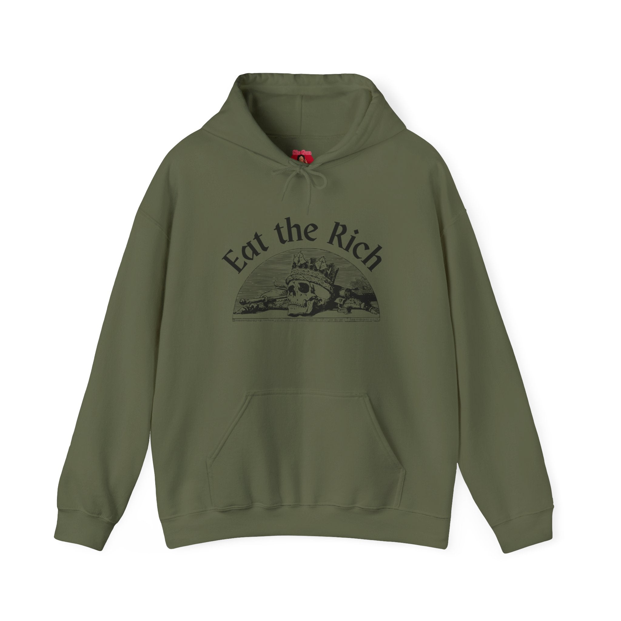 Cozy Eat the Rich Unisex Heavy Blend™ Hooded Sweatshirt blank - Perfect for Every Occasion