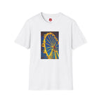 Ferris Wheel T-Shirt, Gothic Van Gogh Style Graphic Tee, Creepy Carnival Shirt, Unisex Softstyle Tee, Dark Art Clothing