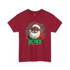 Vintage Santa Claus Unisex Tee, Big Nick Energy Funny Shirt, Quirky Christmas Top, Unique African American Santa Gift, Holiday Apparel