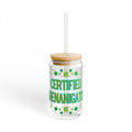 Certified Shenanigator 16oz Sipper Glass – St. Patrick’s Day Shamrock Drink Tumbler