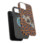 Shark Bite Leopard Print Phone Case — Magnetic Impact-Resistant