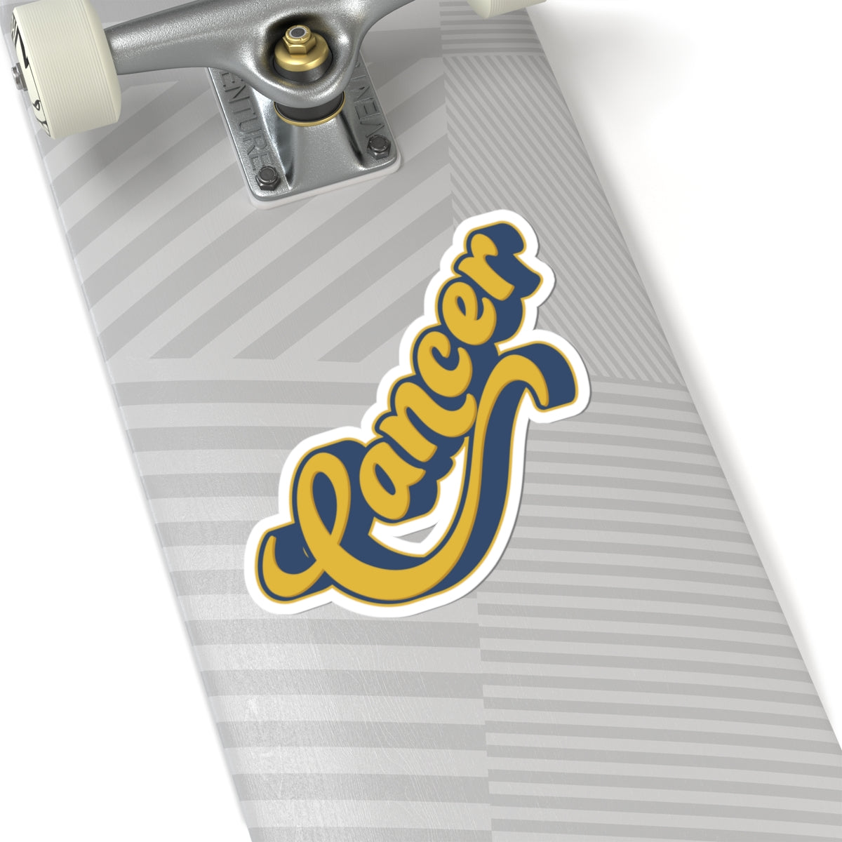 Cancer 70s Groovy Zodiac Sticker — Retro Star Sign Kiss-Cut