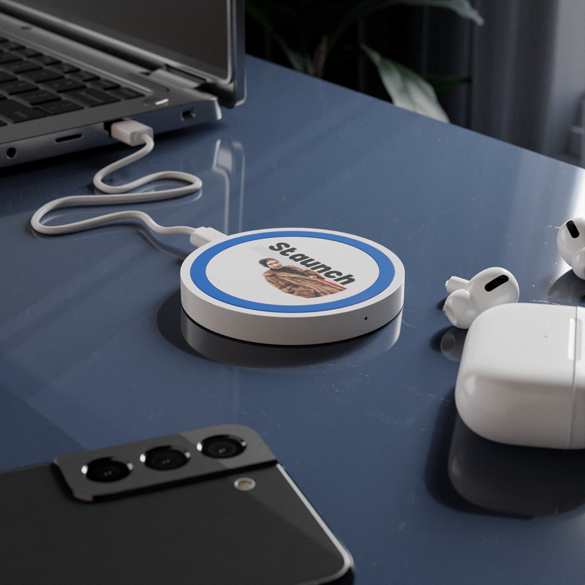 Wireless Charging Pad - Lil Edie Staunch Character, Grey Gardens