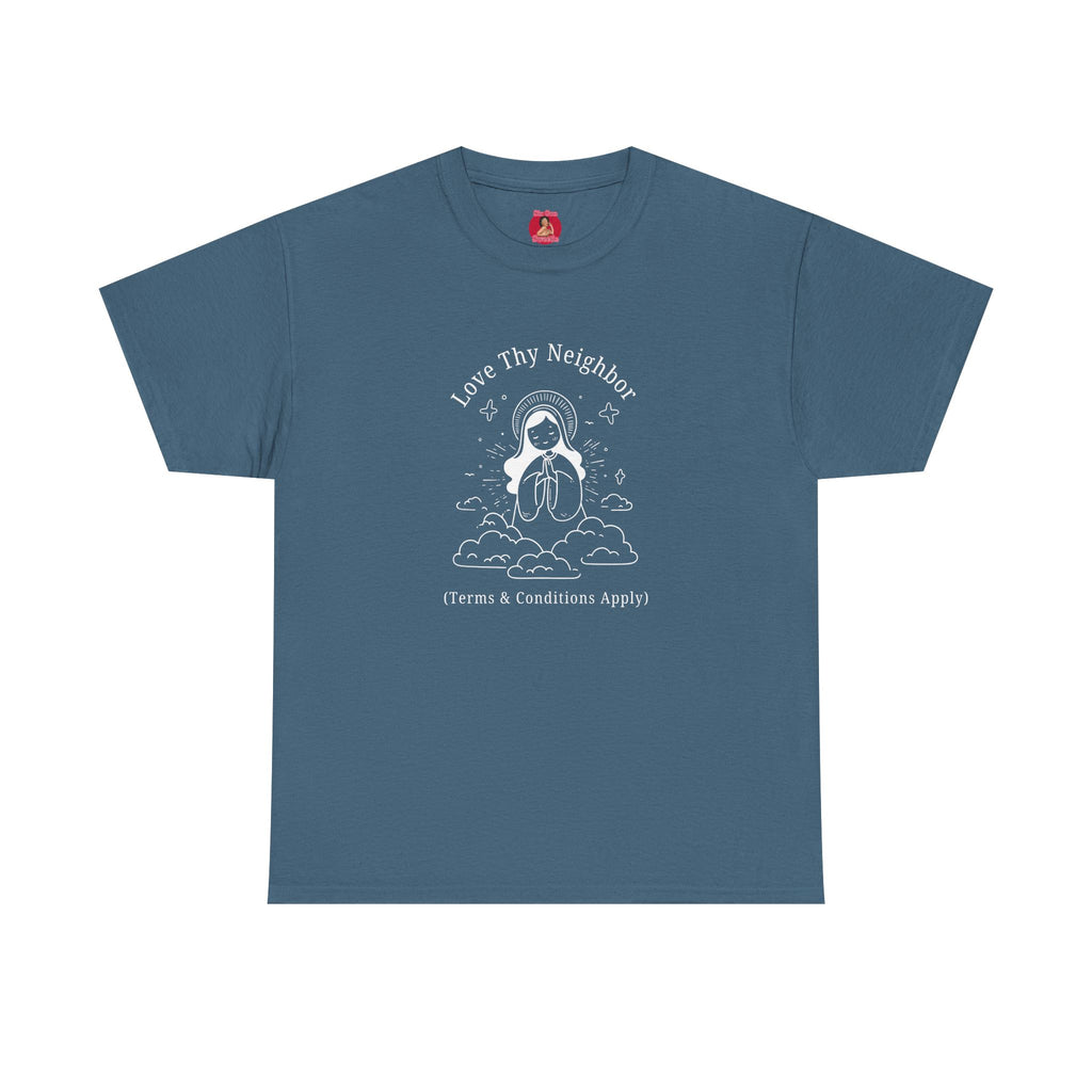 Funny Pro-Immigration Unisex Tee with 'Love Thy Neighbor' Design
